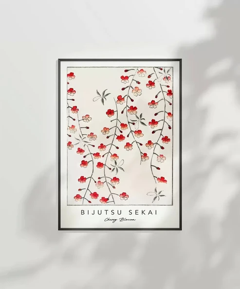 Çerçevesiz Poster Bijutsu Sekai Kiraz Çiçeği - Resim 3
