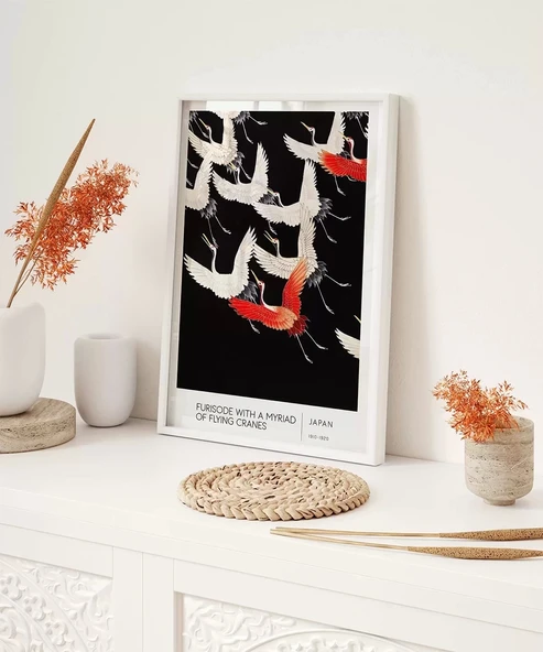 Çerçevesiz Poster Uçan Turnalar - Resim 6