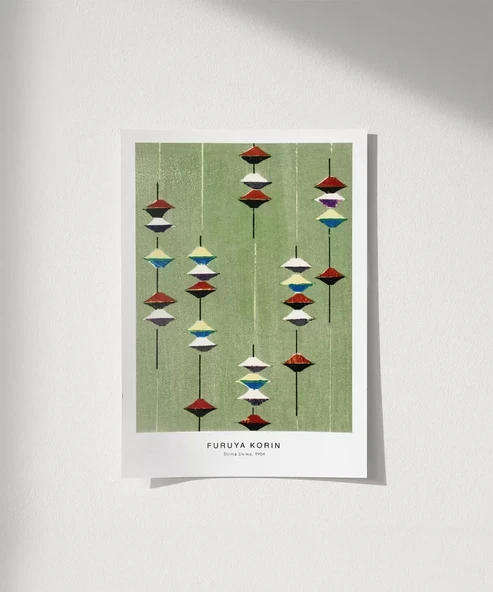 Çerçevesiz Poster Fruya Korin-Vintage Japon Deseni Baskı No 1 ürün görseli