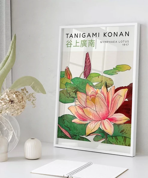 Çerçevesiz Poster Tanigami Konan Nymphaea Lotus - Resim 5