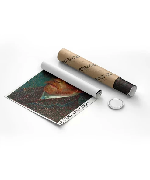 Çerçevesiz Poster Vincent Van Gogh Kişisel Portre - Resim 8