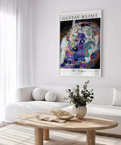 Çerçevesiz Poster Gustav Klimt The Virgin - Resim 3