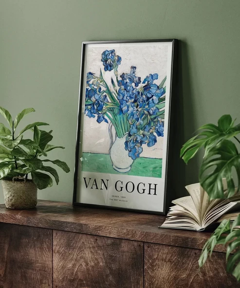 Çerçevesiz Poster Van Gogh Irıses No 2 - Resim 3