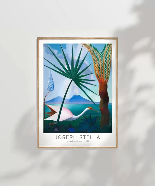 Çerçevesiz Poster Joseph Stella Neopolitan Song - Resim 7