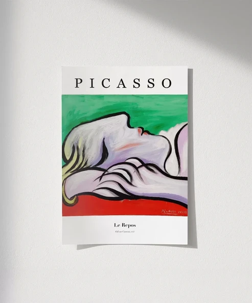 Çerçevesiz Poster Pablo Picasso Le Repos ürün görseli
