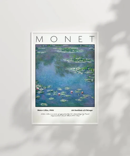 Çerçevesiz Poster Claude Monet Zambaklar (2) - Resim 6