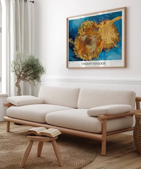 Çerçevesiz Poster Van Gogh Ayçiçekleri 1 - Resim 4