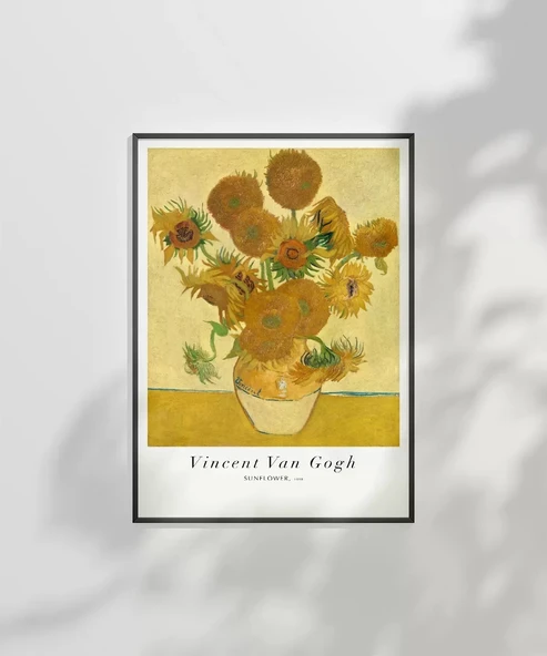 Çerçevesiz Poster Van Gogh Ayçiçekleri - Resim 2
