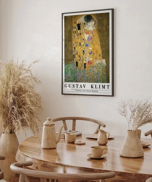 Çerçevesiz Poster Gustav Klimt Öpücük 2 - 4