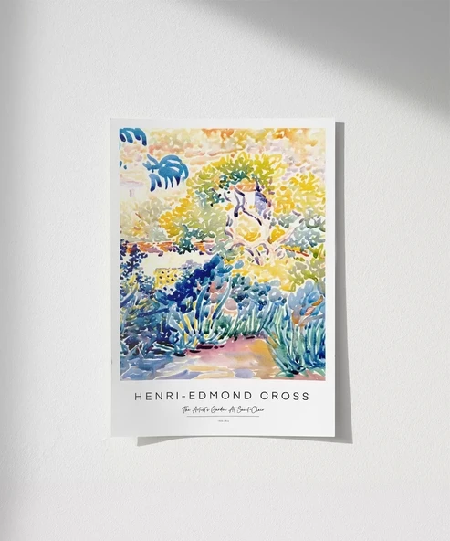 Çerçevesiz Poster Henri Edmond Cross The Artist’s Garden At Saint Clair ürün görseli