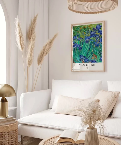 Çerçevesiz Poster Van Gogh Irıses No 1 - Resim 4