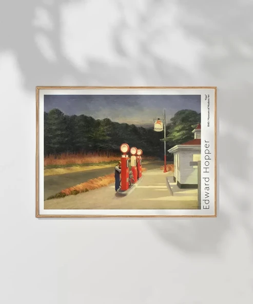 Çerçevesiz Poster Edward Hopper Gaz - Resim 7