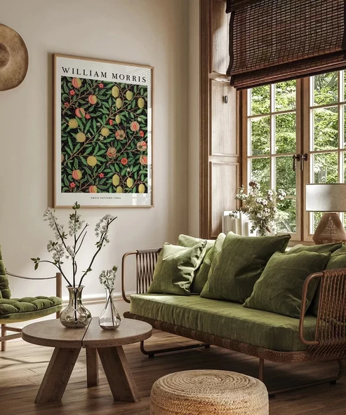 Çerçevesiz Poster William Morris Meyve Deseni No 1 - Resim 3