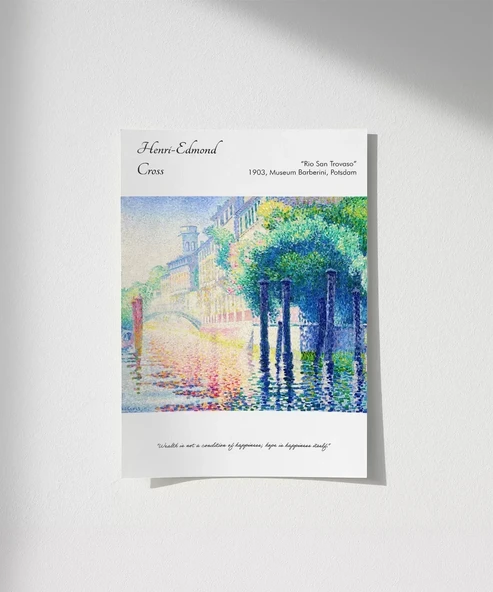 Çerçevesiz Poster Henri-Edmond Cross Rio San Trovaso ürün görseli