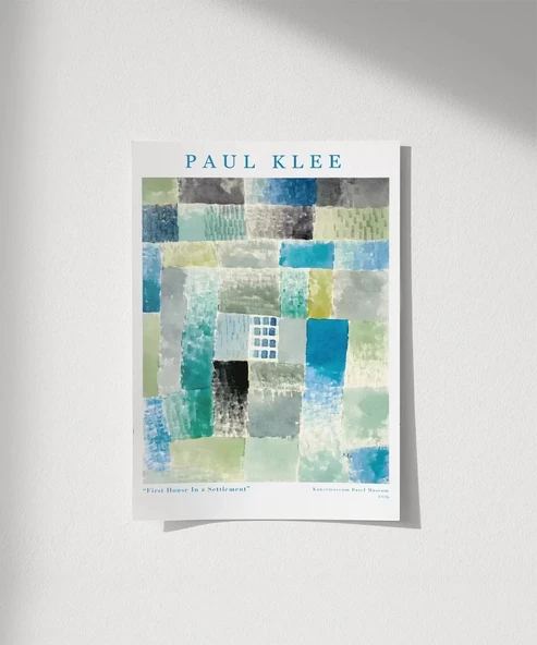Çerçevesiz Poster Paul Klee İlk Ev ürün görseli