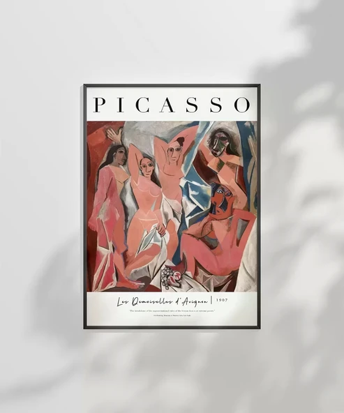 Çerçevesiz Poster Pablo Picasso Avignonlu Kızlar - Resim 2
