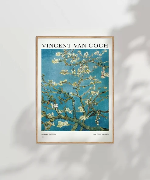 Çerçevesiz Poster Van Gogh Badem Çiçeği - Resim 7