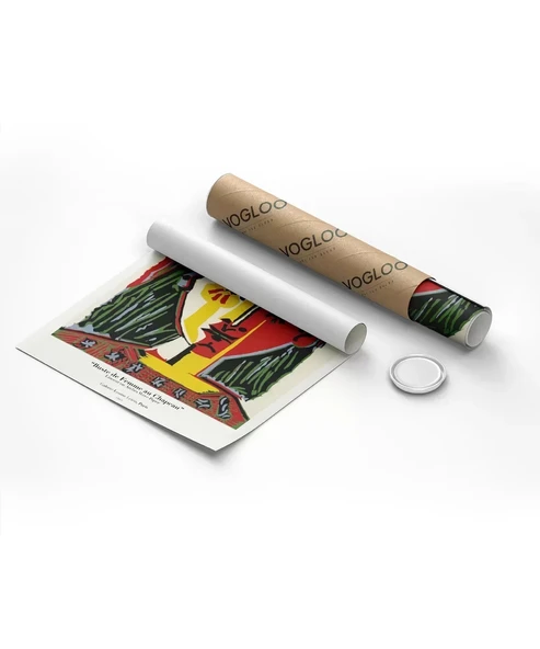 Çerçevesiz Poster Pablo Picasso Şapkalı Kadın Büstü - Resim 8