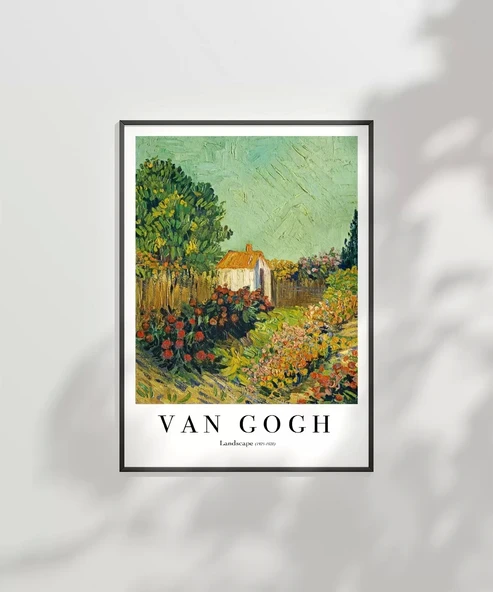 Çerçevesiz Poster Van Gogh Manzara - Resim 2