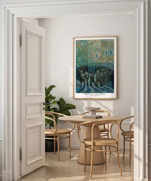 Çerçevesiz Poster Vincent Van Gogh Tutuklular Çemberi - Resim 3