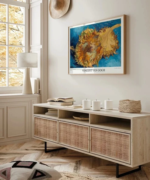 Çerçevesiz Poster Van Gogh Ayçiçekleri 1 - Resim 3