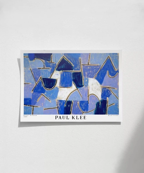 Çerçevesiz Poster Paul Klee Mavi Gece ürün görseli