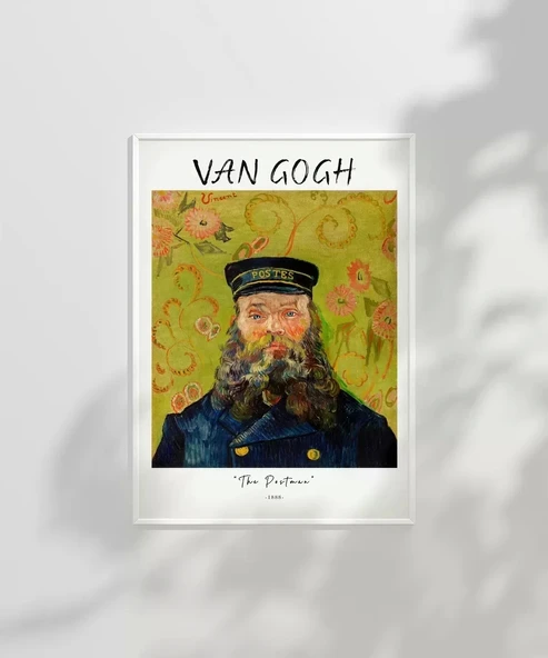 Çerçevesiz Poster Vincent Van Gogh Postacı - Resim 6