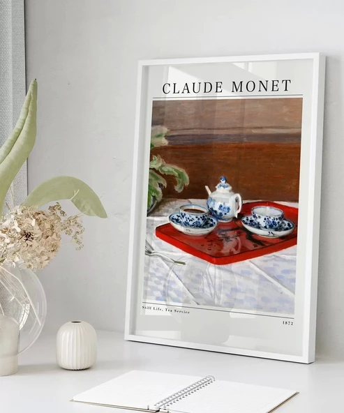 Çerçevesiz Poster Claude Monet Çay Servisi (2) - 5