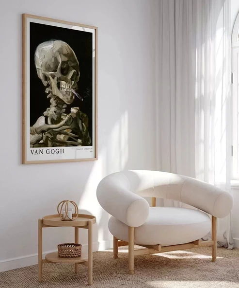 Çerçevesiz Poster Vincent Van Gogh Kafatası - Resim 5