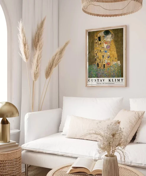 Çerçevesiz Poster Gustav Klimt Öpücük 2 - 3