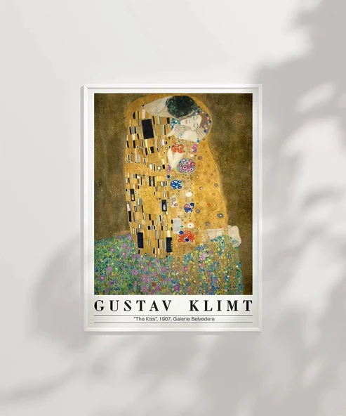 Çerçevesiz Poster Gustav Klimt Öpücük 2 - 6