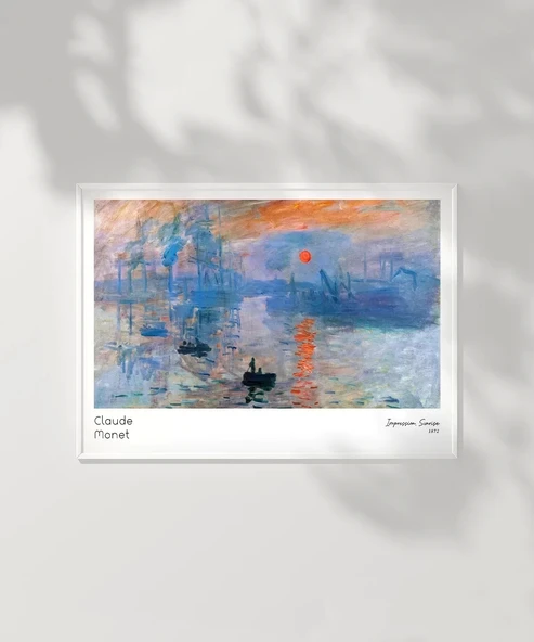 Çerçevesiz Poster Claude Monet Gün Doğumu - Resim 6
