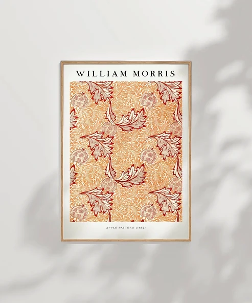 Çerçevesiz Poster William Morrisi Elma Deseni - Resim 7