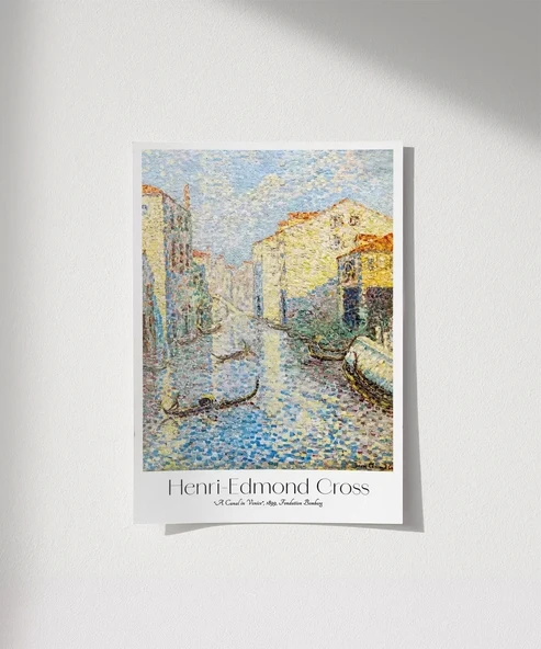 Çerçevesiz Poster Henri-Edmond Cross Venedikte Bir Kanal ürün görseli