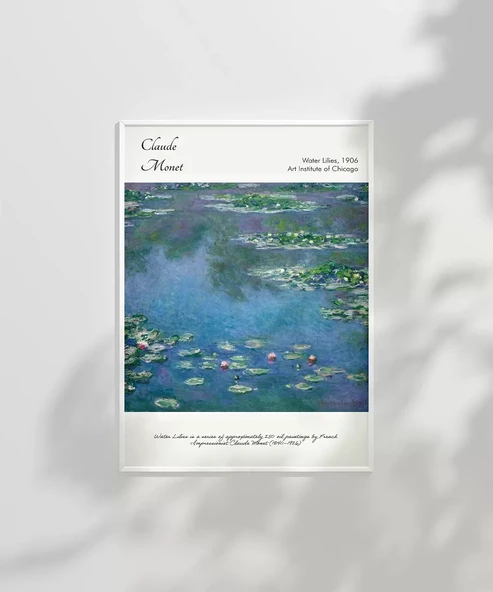 Çerçevesiz Poster Claude Monet Zambaklar (3) - Resim 6