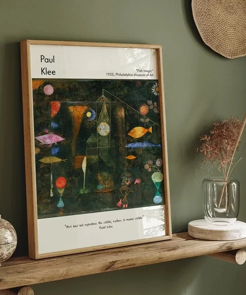 Çerçevesiz Poster Paul Klee Balık Büyüsü - Resim 5