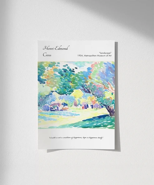 Çerçevesiz Poster Henri-Edmond Cross  Manzara 2 ürün görseli