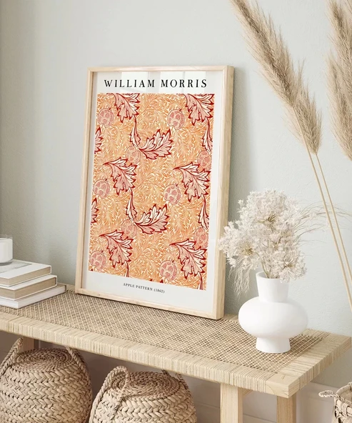 Çerçevesiz Poster William Morrisi Elma Deseni - Resim 4