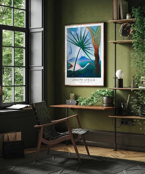 Çerçevesiz Poster Joseph Stella Neopolitan Song - Resim 4