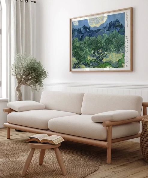 Çerçevesiz Poster Vincent Van Gogh Zeytin Ağaçları (2) - Resim 3