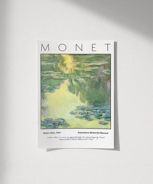 Çerçevesiz Poster Claude Monet Zambaklar ürün görseli