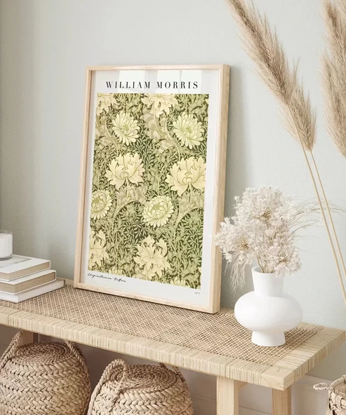 Çerçevesiz Poster William Morris Kasımpatı Deseni - Resim 3