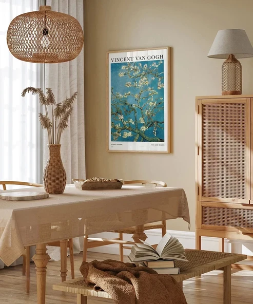 Çerçevesiz Poster Van Gogh Badem Çiçeği - Resim 3