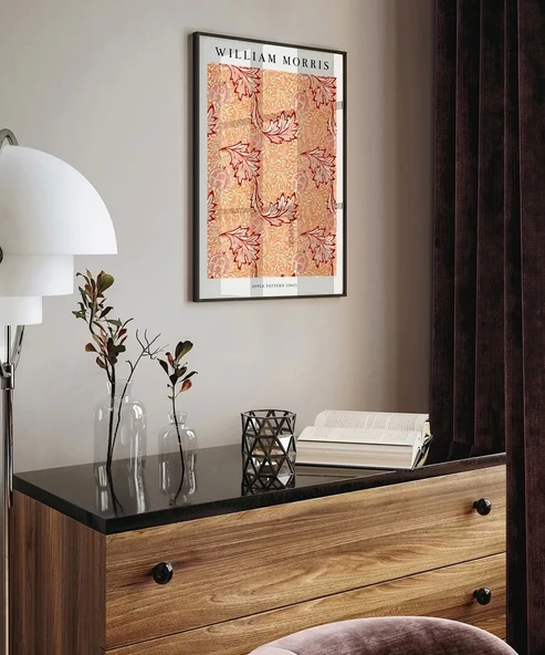 Çerçevesiz Poster William Morrisi Elma Deseni - Resim 3