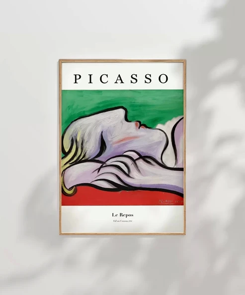 Çerçevesiz Poster Pablo Picasso Le Repos - Resim 7