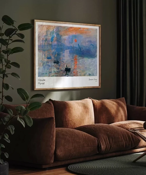 Çerçevesiz Poster Claude Monet Gün Doğumu - Resim 3