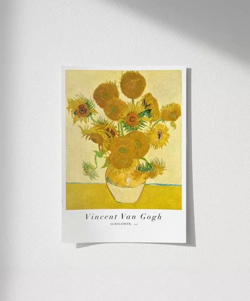 Çerçevesiz Poster Van Gogh Ayçiçekleri ürün görseli