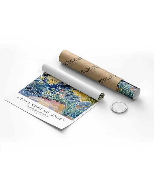 Çerçevesiz Poster Henri Edmond Cross The Artist’s Garden At Saint Clair - Resim 8