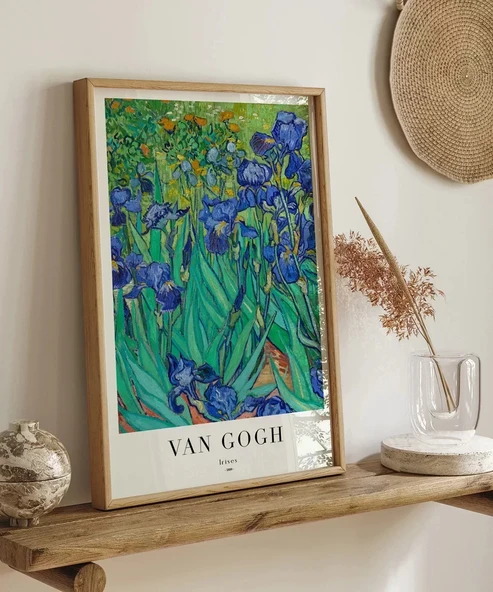 Çerçevesiz Poster Van Gogh Irıses No 1 - Resim 5