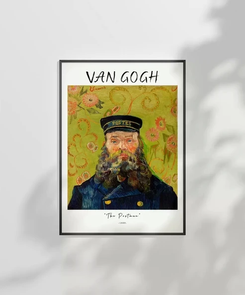 Çerçevesiz Poster Vincent Van Gogh Postacı - Resim 2